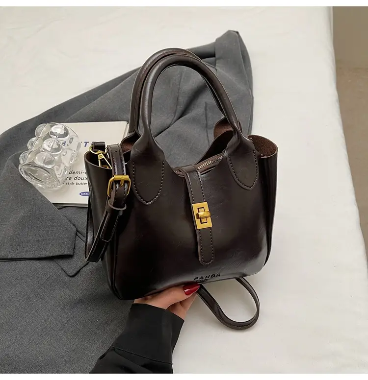 Red Leather Shoulder Bag for Women 2025