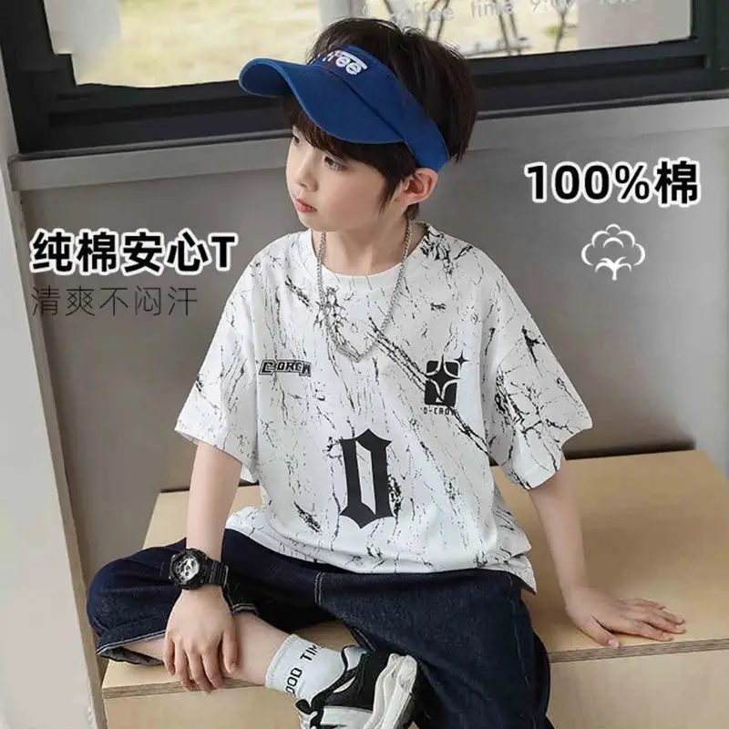 Boys Cotton Printed T-Shirt Summer Wear - Image 2