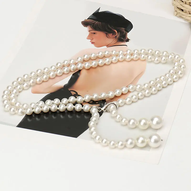 New Fashion Multi-layer Pearl Belt for Women - Image 5