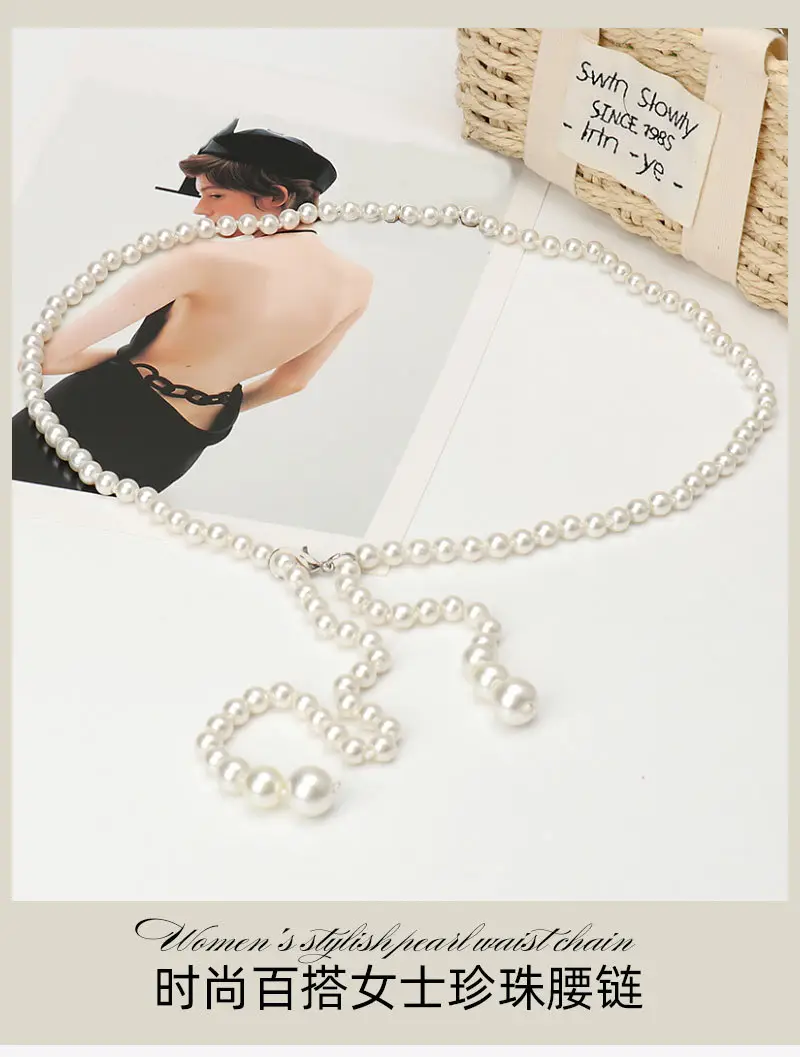 New Fashion Multi-layer Pearl Belt for Women — feature 20