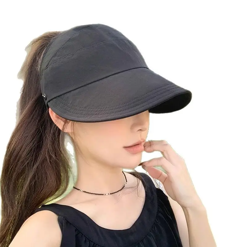 Women UV50+ Open Top Sun Hat Large Bristle