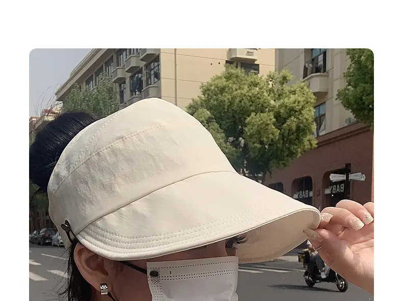 Women UV50+ Open Top Sun Hat Large Bristle — feature 18