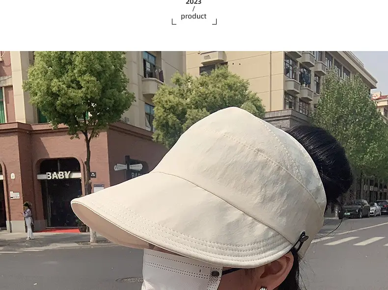 Women UV50+ Open Top Sun Hat Large Bristle — feature 20
