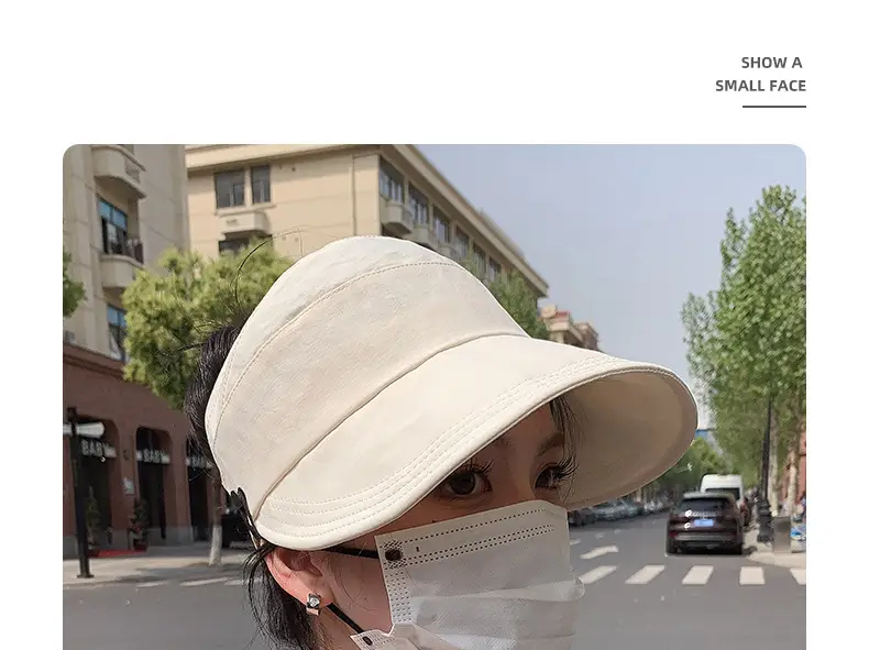 Women UV50+ Open Top Sun Hat Large Bristle — feature 23