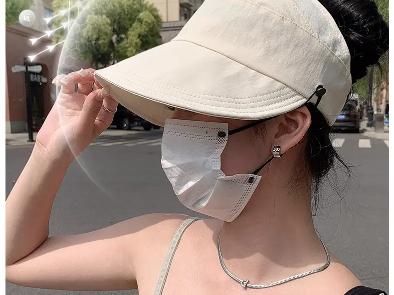 Women UV50+ Open Top Sun Hat Large Bristle — feature 6