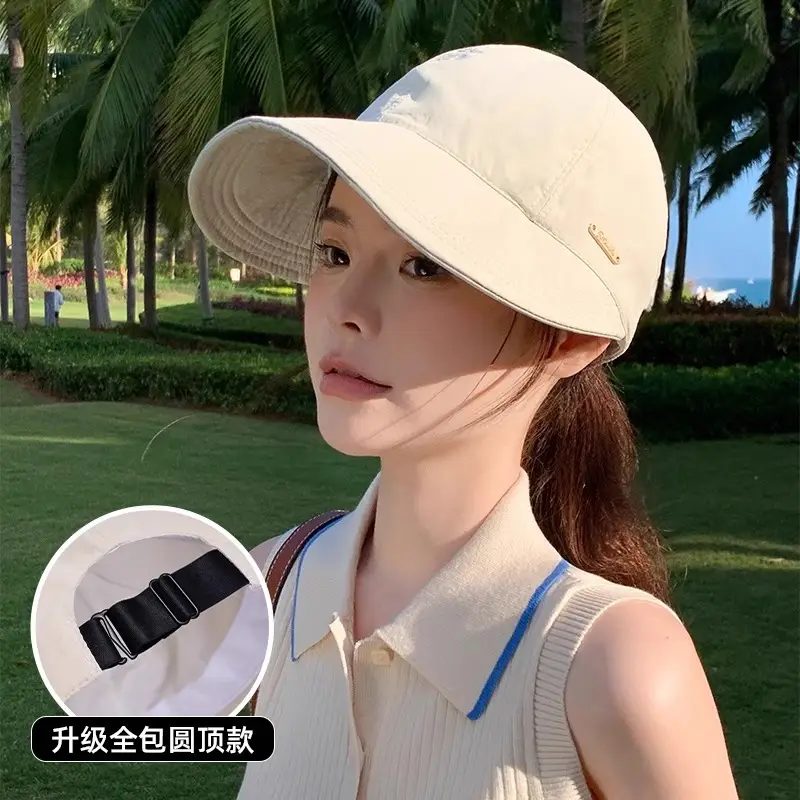 Women UV50+ Open Top Sun Hat Large Bristle