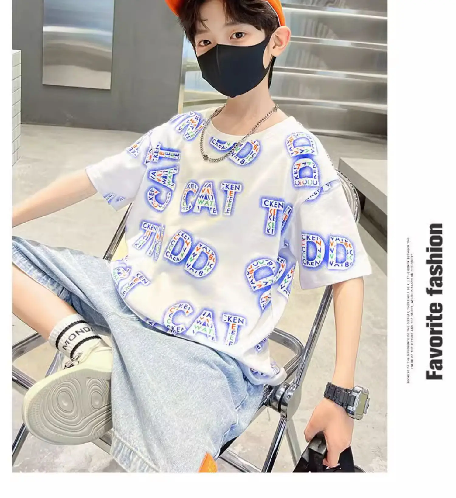 Boys Cotton Letter Printed Summer T-Shirt — feature 10