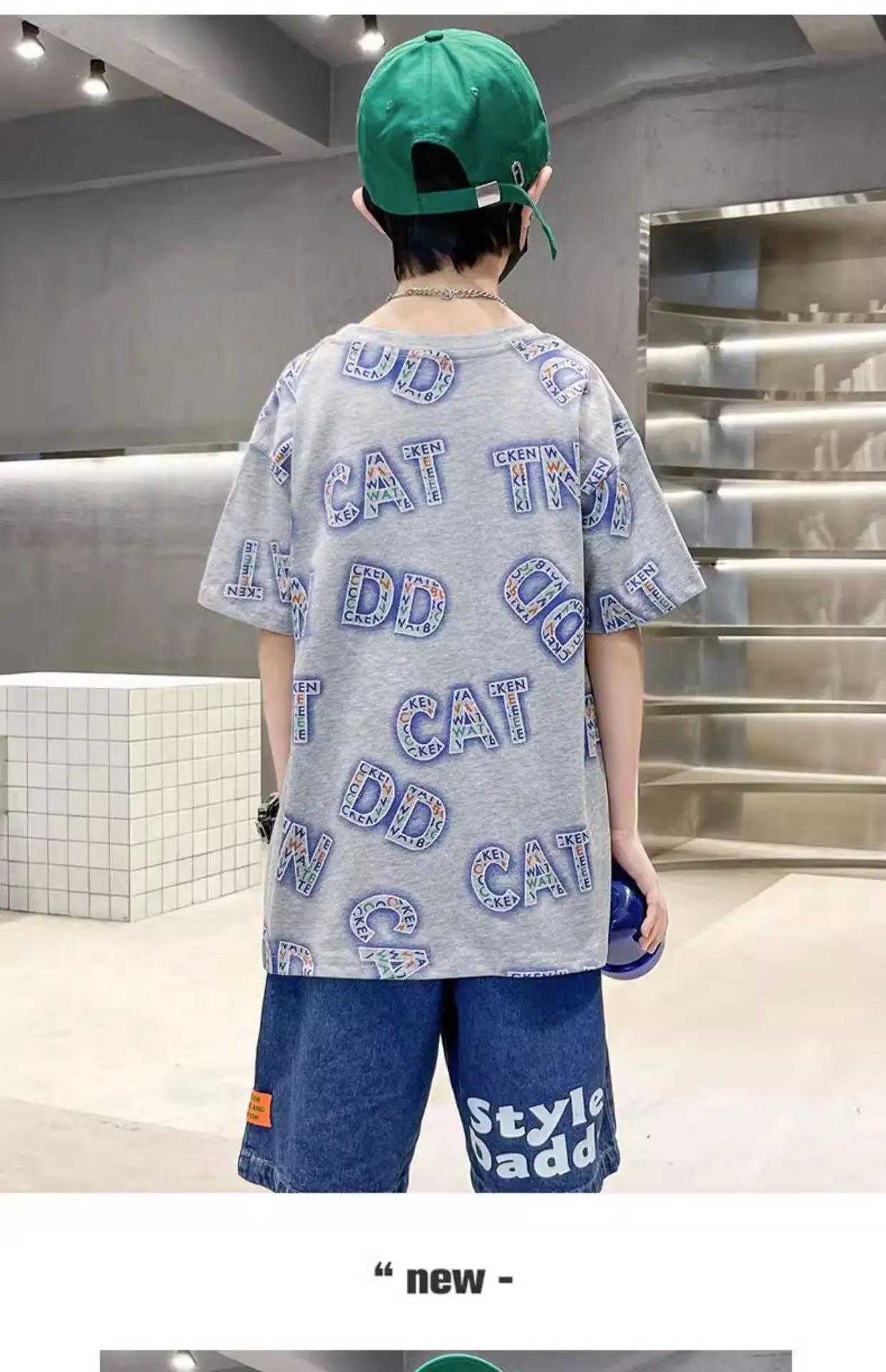 Boys Cotton Letter Printed Summer T-Shirt — feature 20
