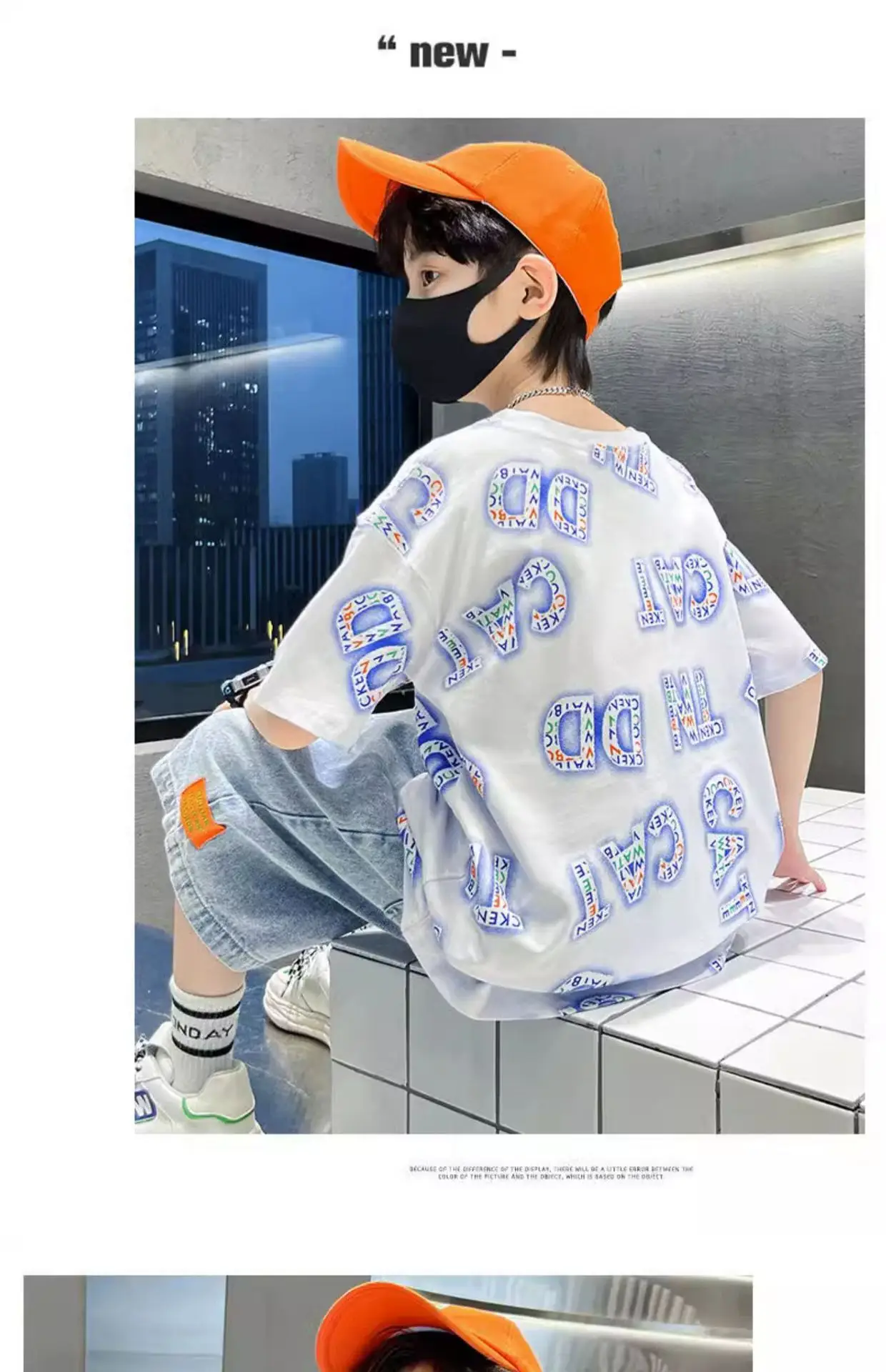 Boys Cotton Letter Printed Summer T-Shirt — feature 9