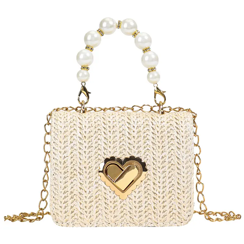 Korean New Style Straw Chain Bag Set for Women - Image 9