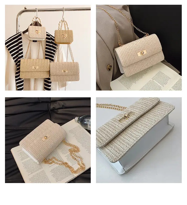 Korean New Style Straw Chain Bag Set for Women — feature 11