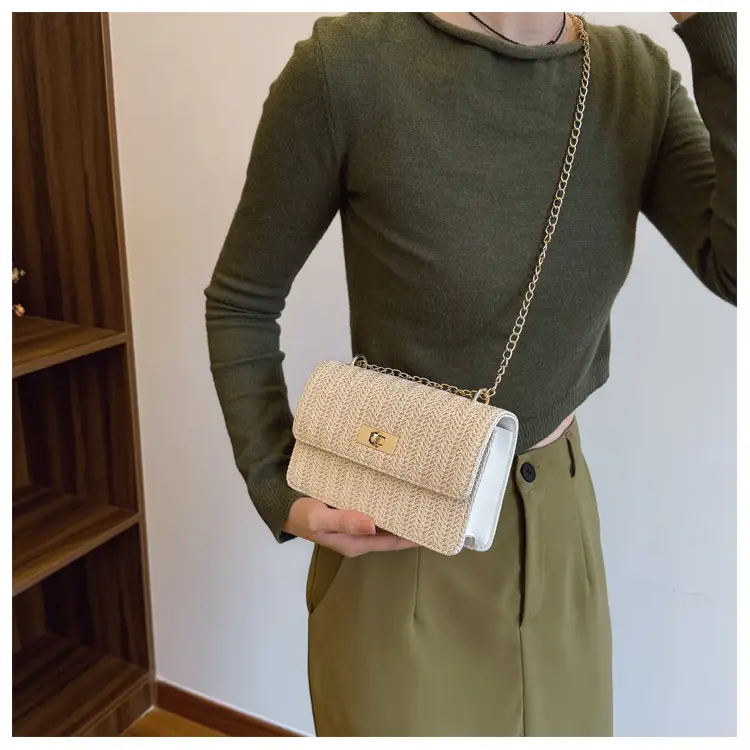 Korean New Style Straw Chain Bag Set for Women — feature 13