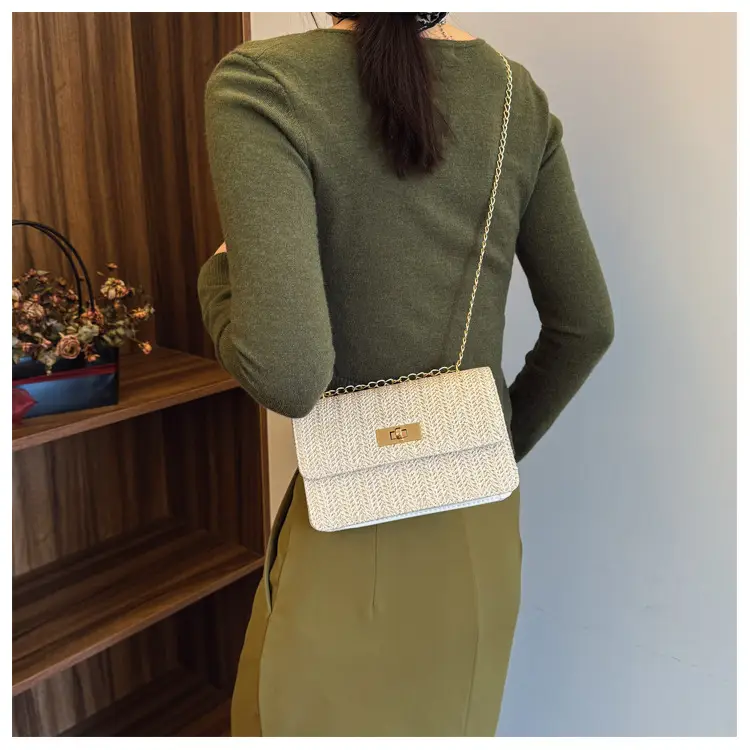 Korean New Style Straw Chain Bag Set for Women — feature 14