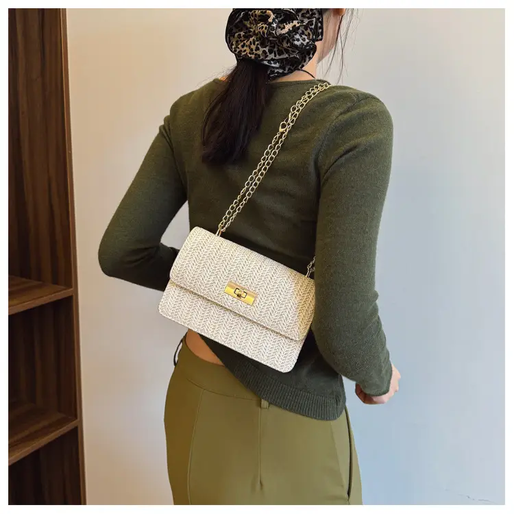 Korean New Style Straw Chain Bag Set for Women — feature 19