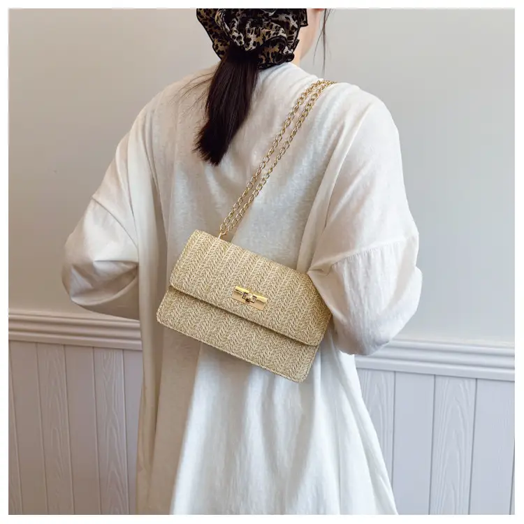 Korean New Style Straw Chain Bag Set for Women — feature 26