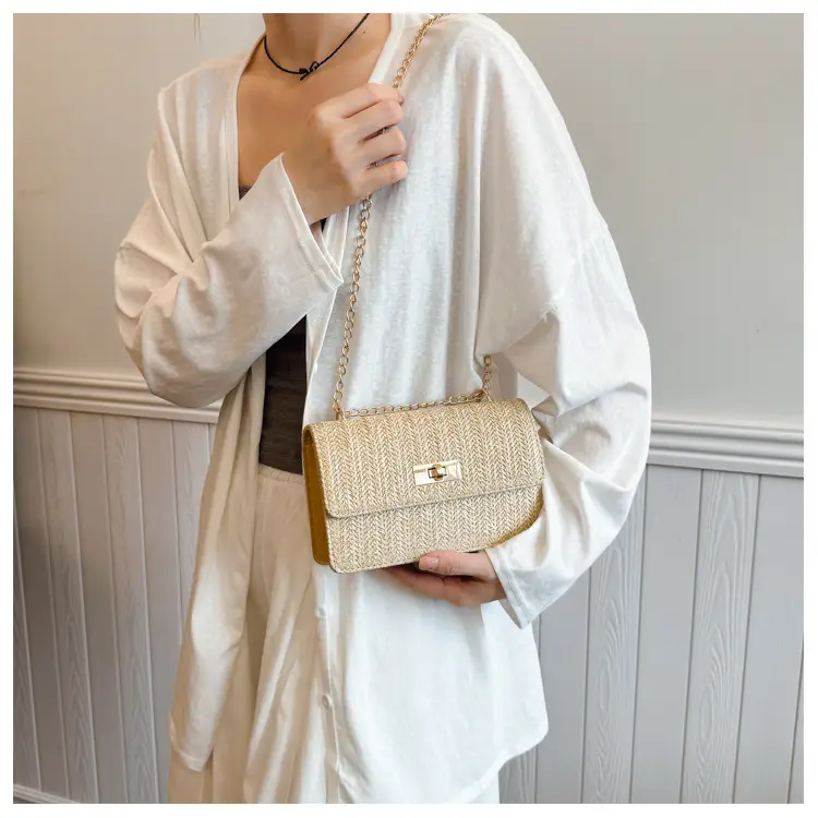 Korean New Style Straw Chain Bag Set for Women — feature 27