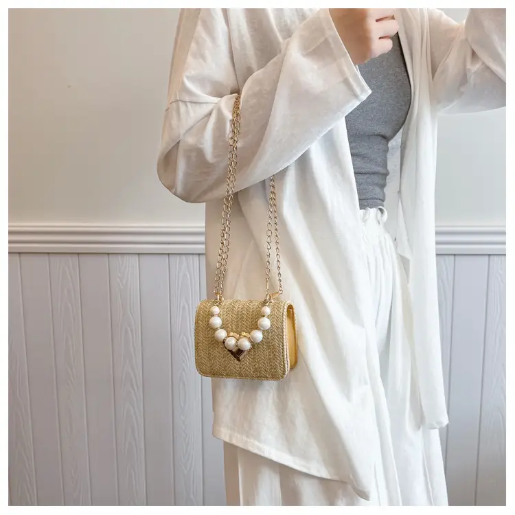 Korean New Style Straw Chain Bag Set for Women — feature 32