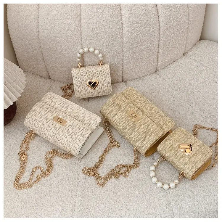 Korean New Style Straw Chain Bag Set for Women — feature 36