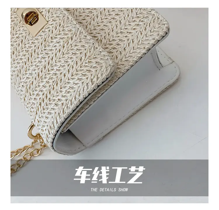 Korean New Style Straw Chain Bag Set for Women — feature 7