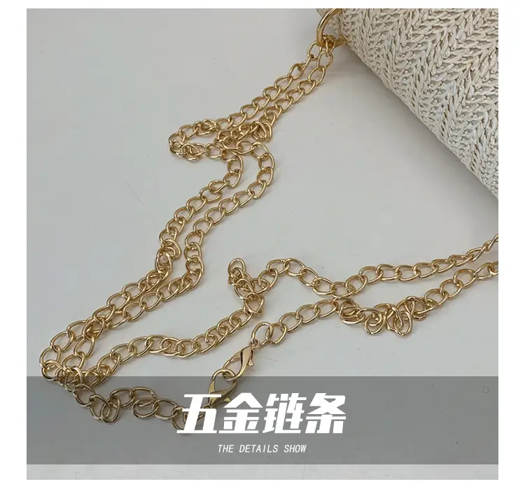 Korean New Style Straw Chain Bag Set for Women — feature 9