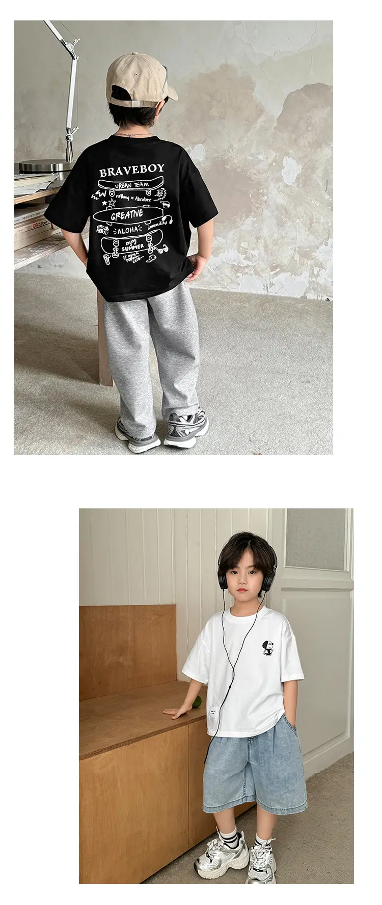 Boys Cotton Skateboard Print T-Shirt Summer 2026 — feature 13