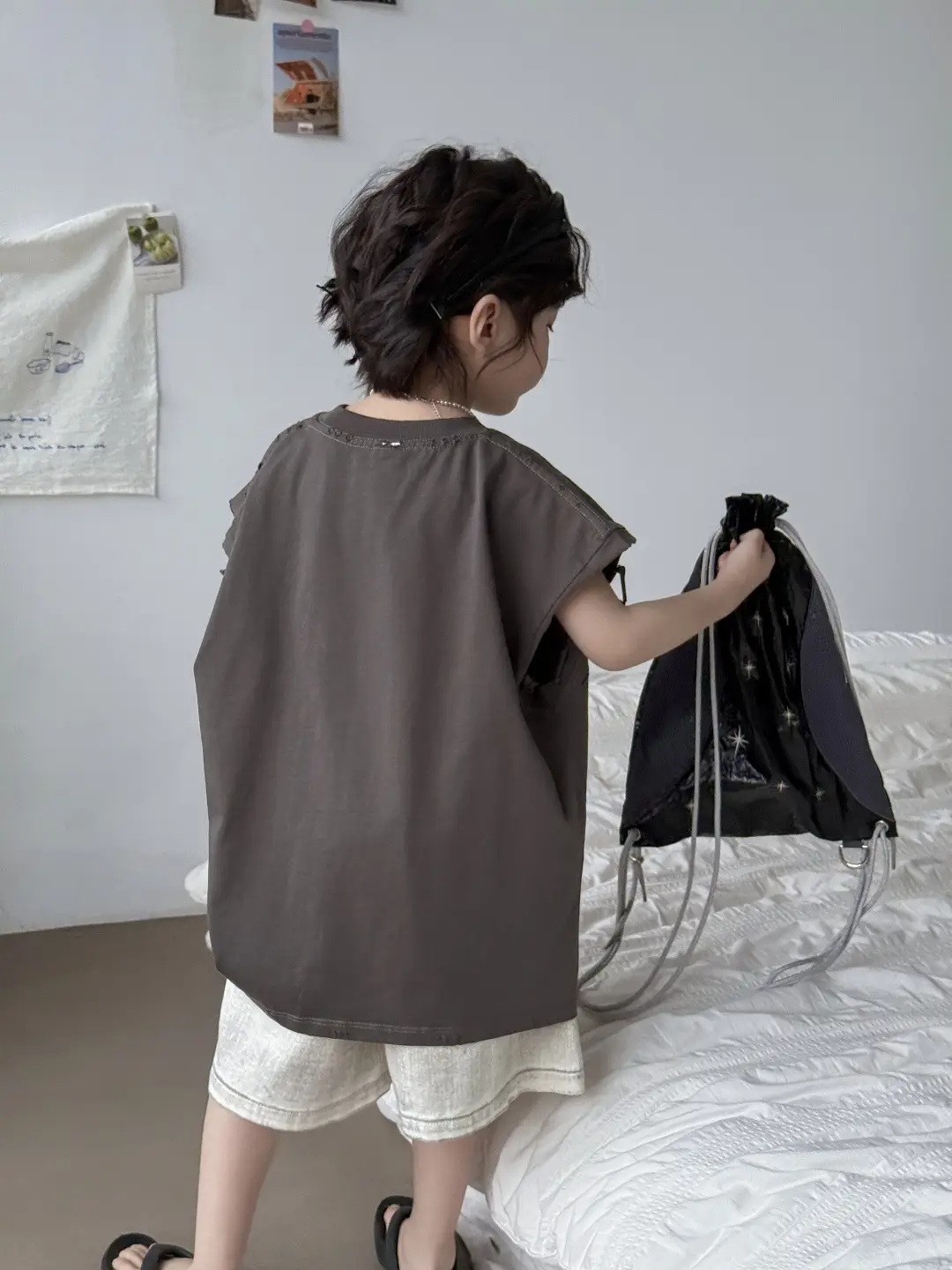 Kids Korean Style Vest T-Shirt Boys Summer Wear - Image 3