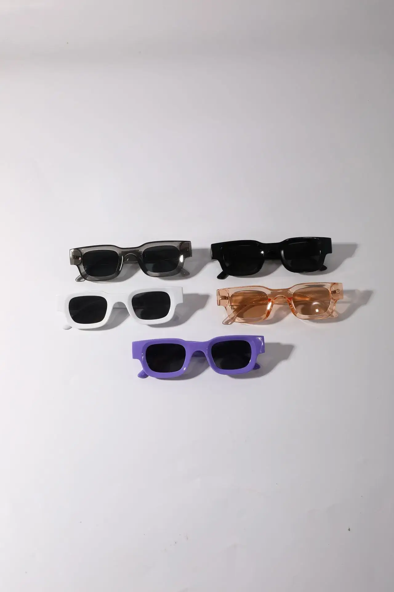 Men Women Square Frame Orange Sunglasses Wholesale — feature 1