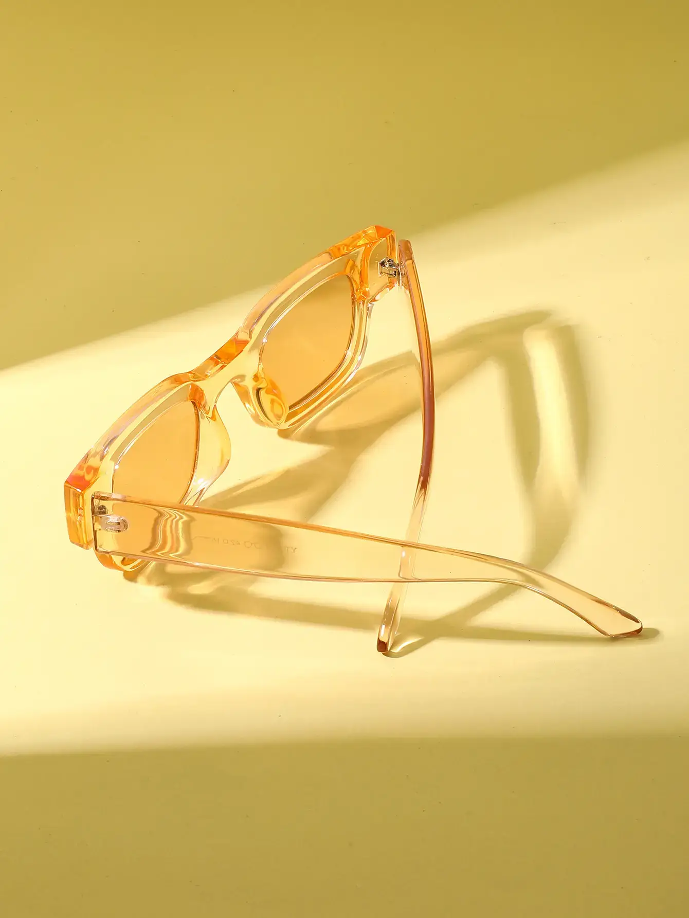 Men Women Square Frame Orange Sunglasses Wholesale — feature 12