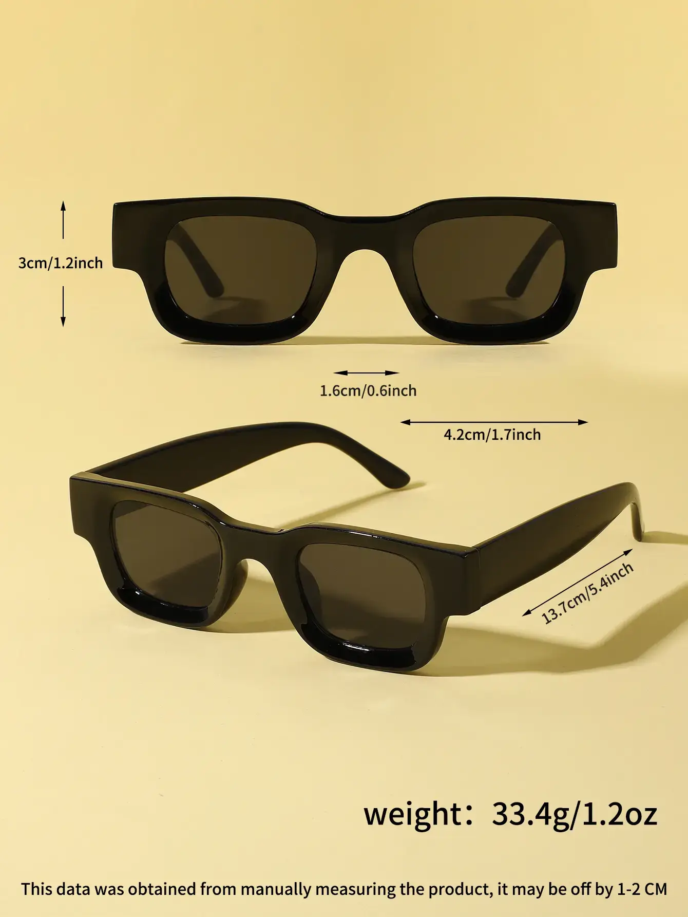 Men Women Square Frame Orange Sunglasses Wholesale — feature 18