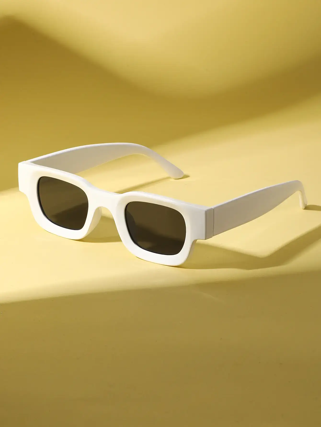 Men Women Square Frame Orange Sunglasses Wholesale