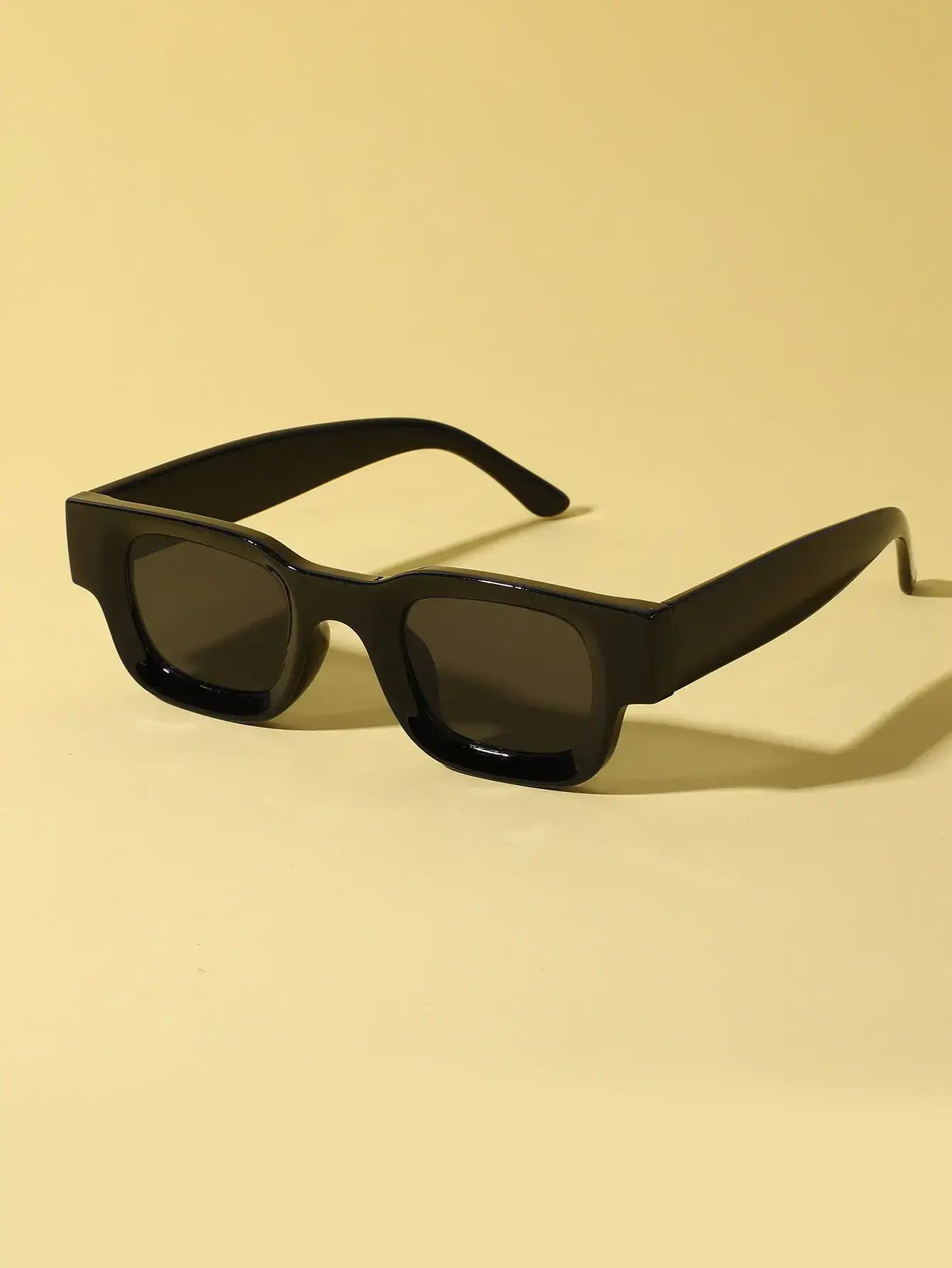 Men Women Square Frame Orange Sunglasses Wholesale - Image 2