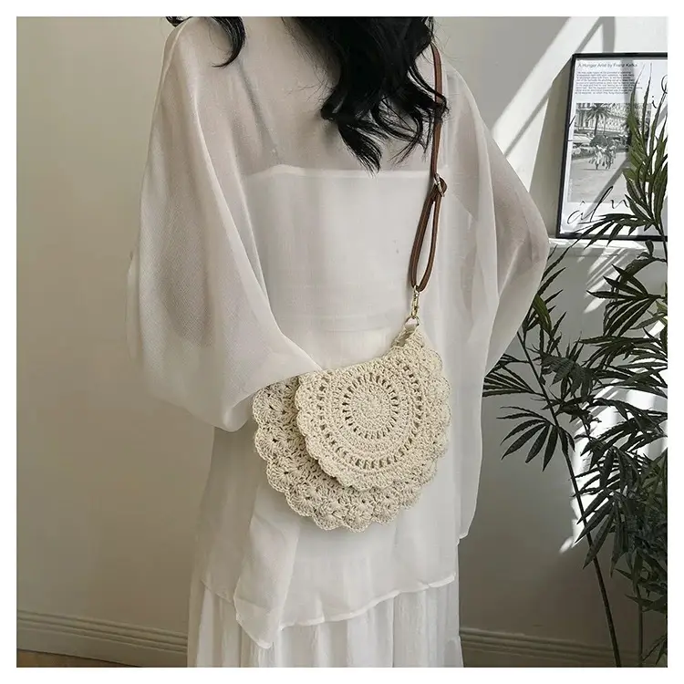 Woven Hollow Crossbody Bag for Women Summer Travel — feature 10