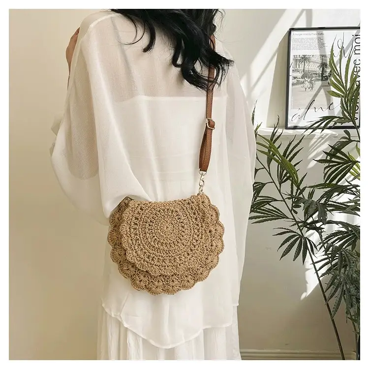 Woven Hollow Crossbody Bag for Women Summer Travel — feature 11