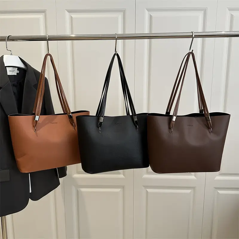 2025 New Style Hand Tote Bag Large Capacity Brown