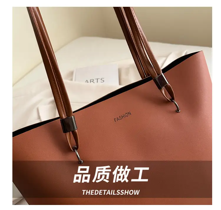 2025 New Style Hand Tote Bag Large Capacity Brown — feature 5