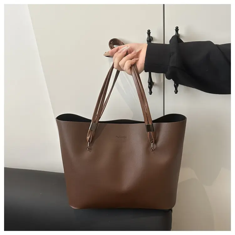 2025 New Style Hand Tote Bag Large Capacity Brown — feature 50
