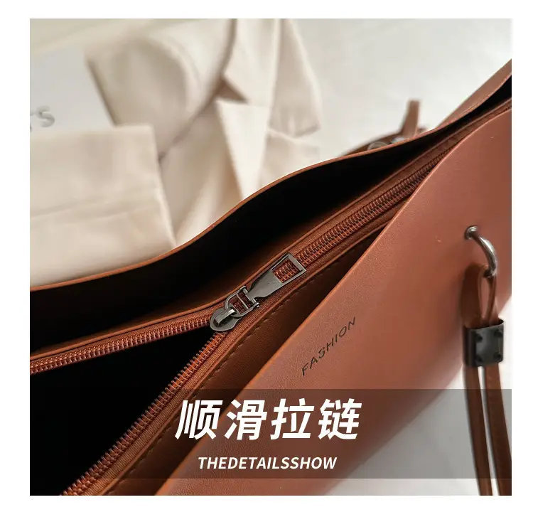 2025 New Style Hand Tote Bag Large Capacity Brown — feature 6