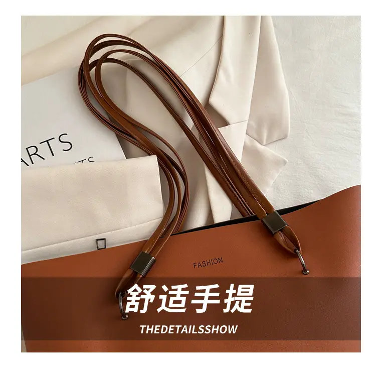 2025 New Style Hand Tote Bag Large Capacity Brown — feature 7