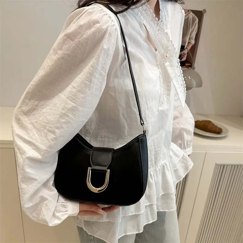 Women's White Leather Shoulder Bag 2025 Spring - Image 7