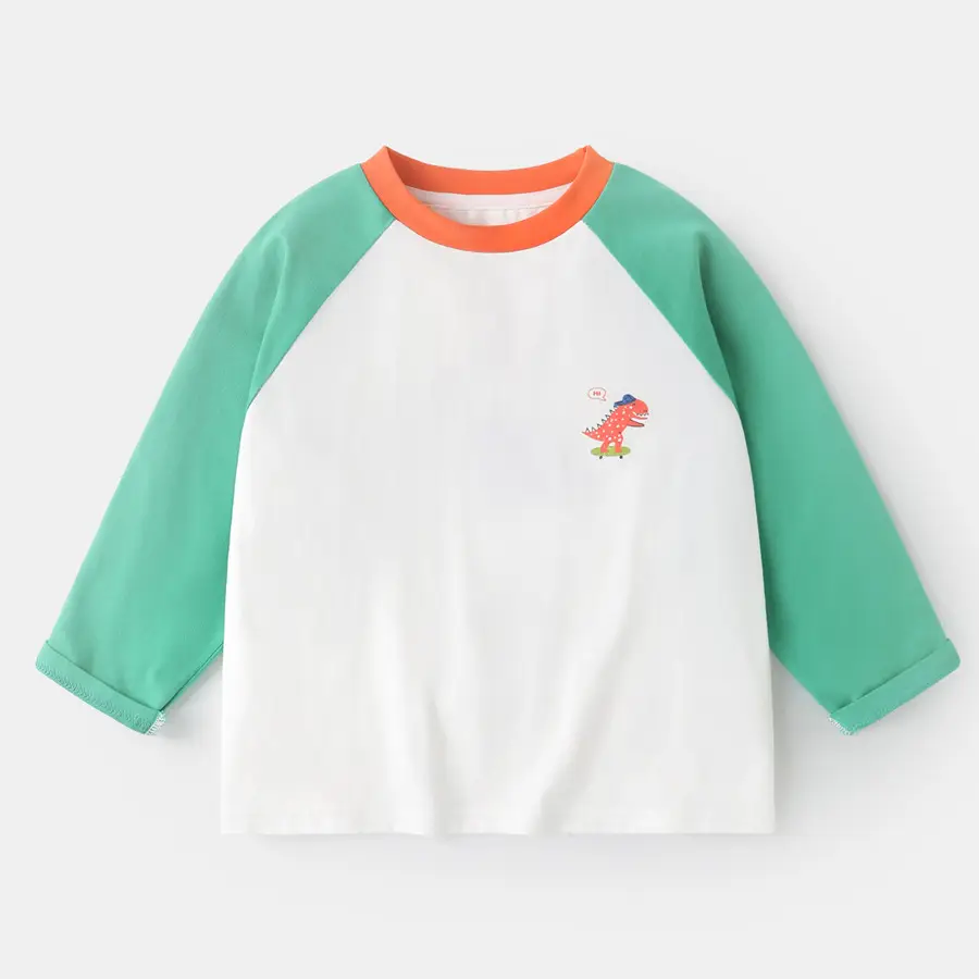 Yoou Boys Long Sleeve T-Shirt Yellow White 2025 - Image 2
