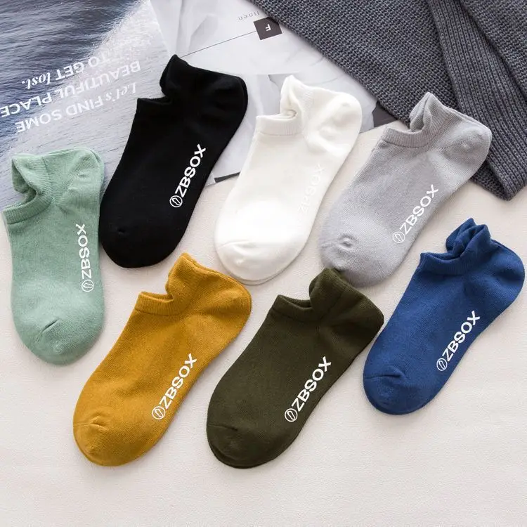 Zhuji Men's Socks Men's Short Socks Summer Non-pure Cotton Mid-tube Socks Summer Thin Cotton Men's Socks Deodorant and Sweat Absorbing Summer