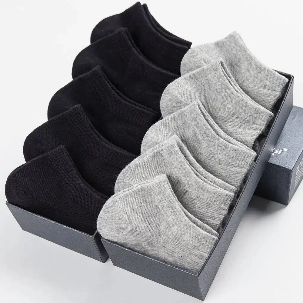 Zhuji Men's Socks Men's Short Socks Summer Non-pure Cotton Mid-tube Socks Summer Thin Cotton Men's Socks Deodorant and Sweat Absorbing Summer