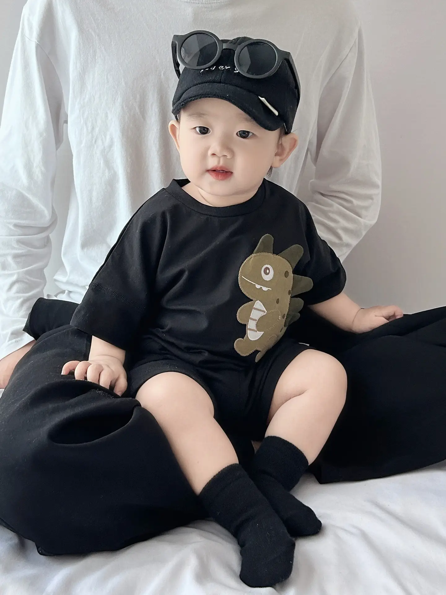 Boys' New Cactus T-Shirt Shorts Set Black - Image 6