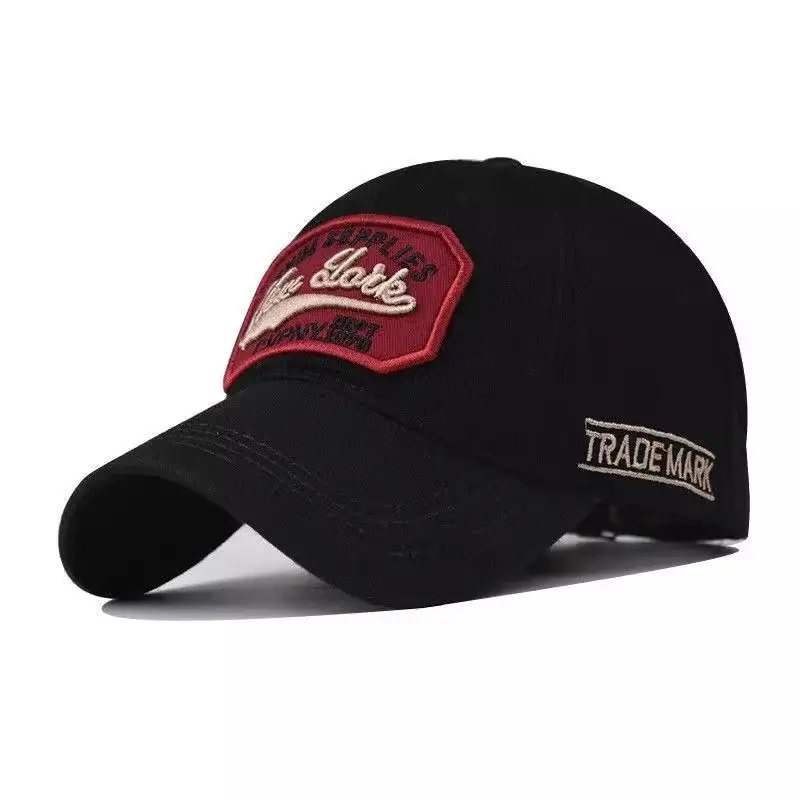 Black Embroidered Baseball Cap for Men Summer Casual - Image 11