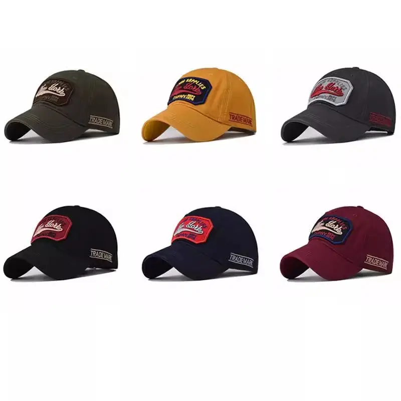 Black Embroidered Baseball Cap for Men Summer Casual — feature 10