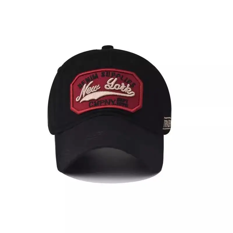 Black Embroidered Baseball Cap for Men Summer Casual — feature 13
