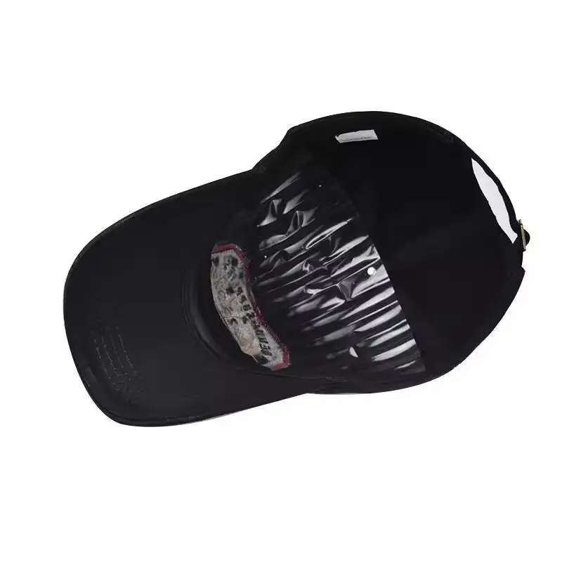 Black Embroidered Baseball Cap for Men Summer Casual — feature 15