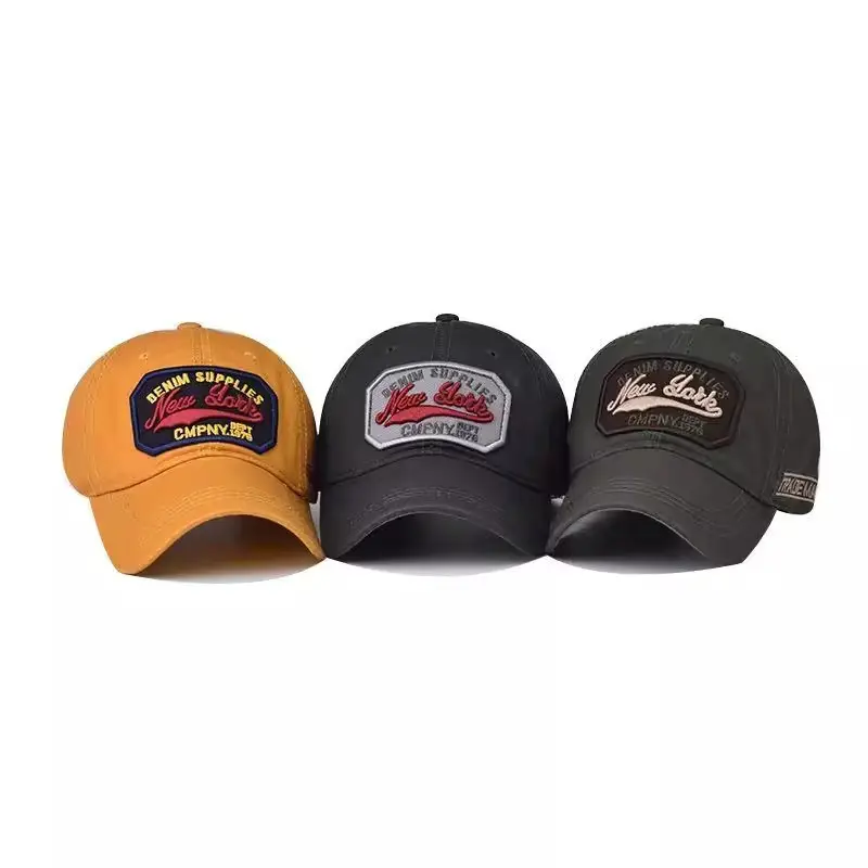 Black Embroidered Baseball Cap for Men Summer Casual — feature 8
