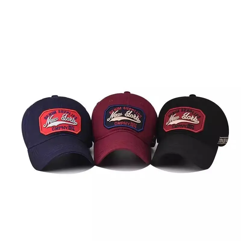 Black Embroidered Baseball Cap for Men Summer Casual — feature 9
