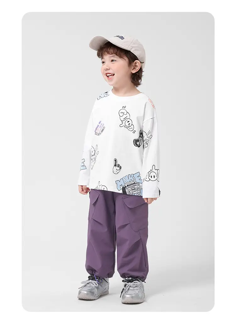 Boys Pure Cotton Autum T-Shirt 2025 New — feature 11